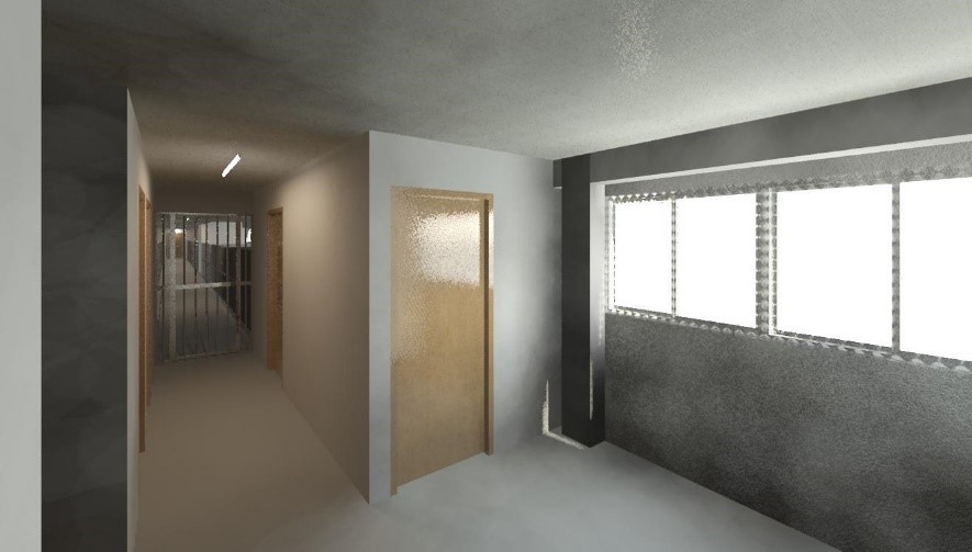 Internal layout of a unit