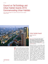 Council of Tall Buildings and Urban Habitat Awards 2016