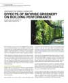 Greening The Urban Landscape: Effects of Skyrise Greenery on Building Performance