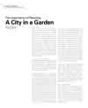 The Importance of Planning: A City in a Garden