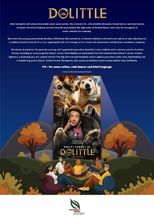 Festival at the Fort - Movie Screening Dolittle