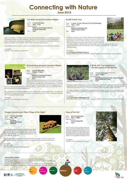 Connecting with nature programmes