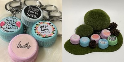bottle cap keychain