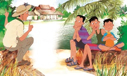 The Hunt for the Green Boomerang inside illustration
