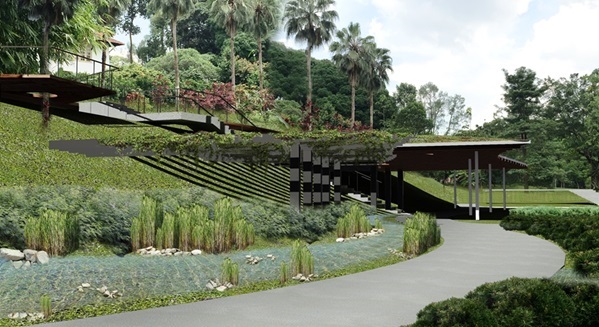 Artist’s impression of shelter at Medicinal zone