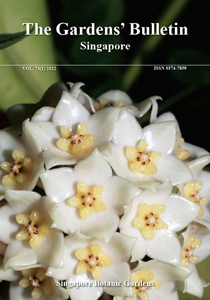Cover Image of Gardens Bulletin Singapore Vol.74 (01)