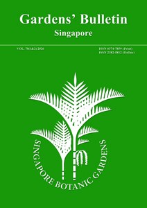 Image of Cover Page of Gardens Bulletin Volume 78