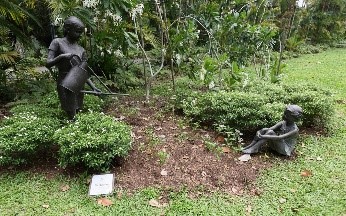 Nurturing sculpture at Frangipani garden