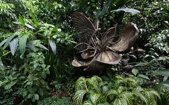 Native Wildlife sculpture at Jacob Ballas Children's Garden