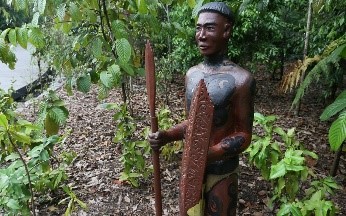 Hunter Gatherer at Ethnobotany Garden