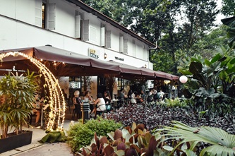 Exterior of Bees Knees at The Garage