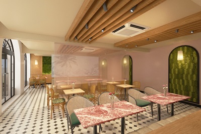 Interior of Wildseed Cafe at The Garage