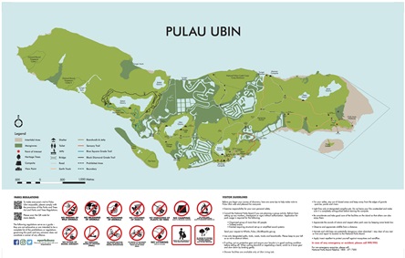 pulau ubin map