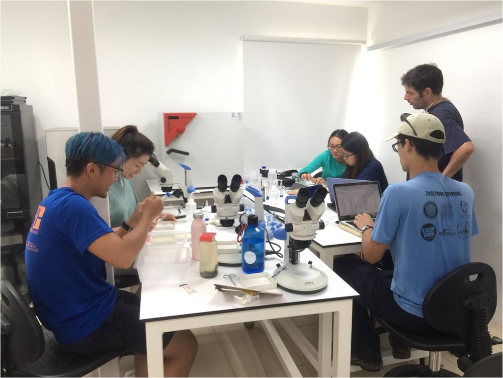 Yale-NUS students at Ubin Living Lab facility