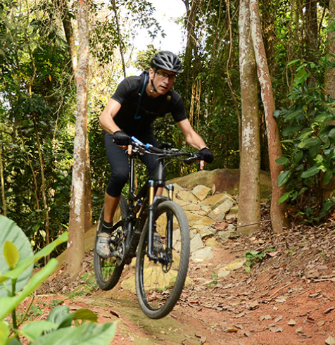 Mountain biking