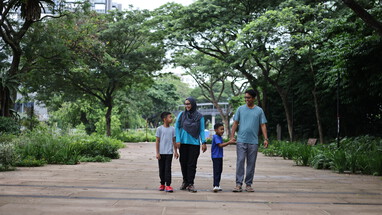 Heritage elements within Bidadari Park