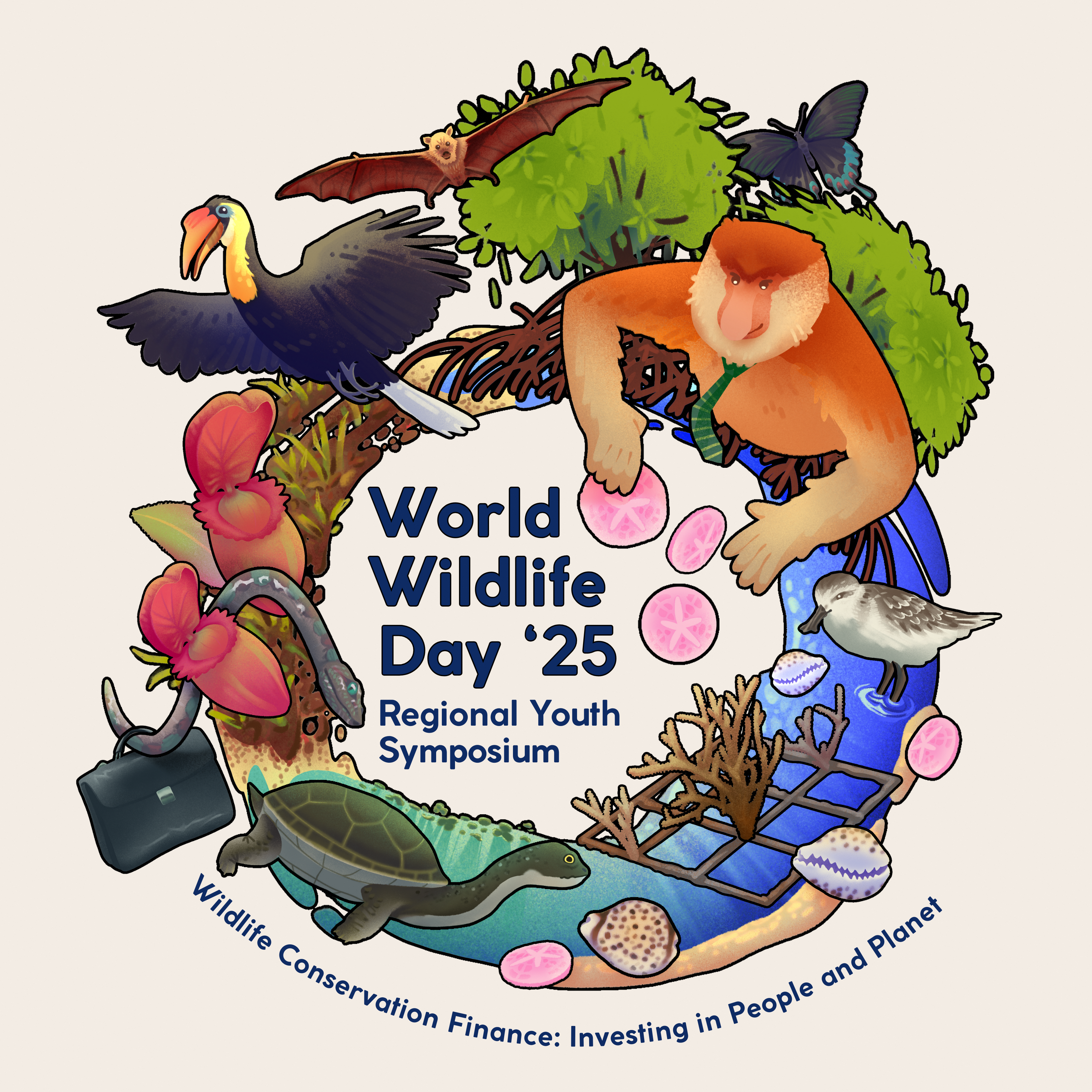 World Wildlife Day Regional Youth Symposium 2025 Key art
