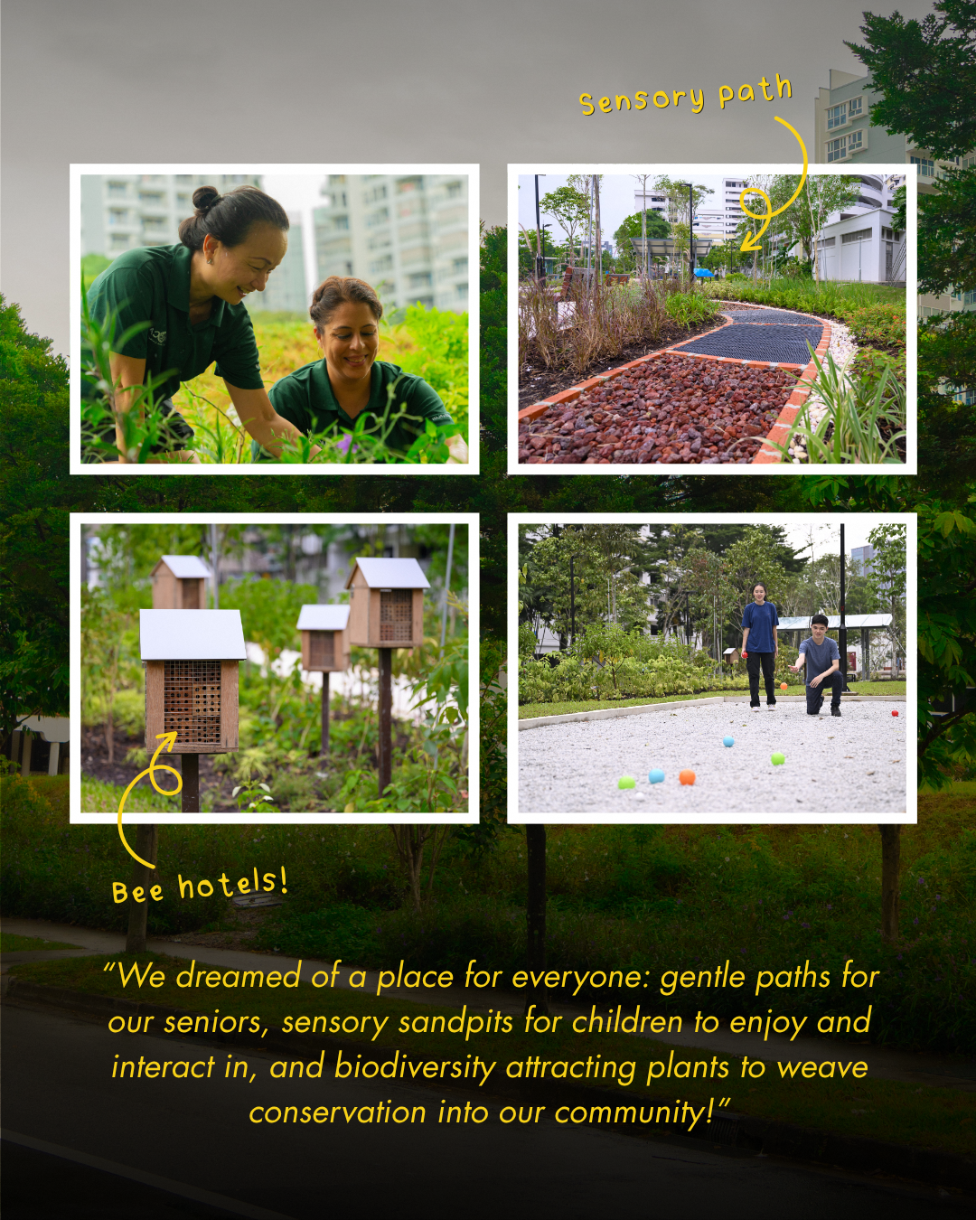 Sustainable green initiatives and community projects