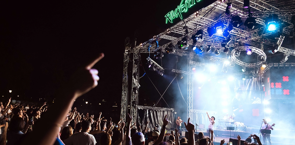 Rockestra concert at Fort Canning Park