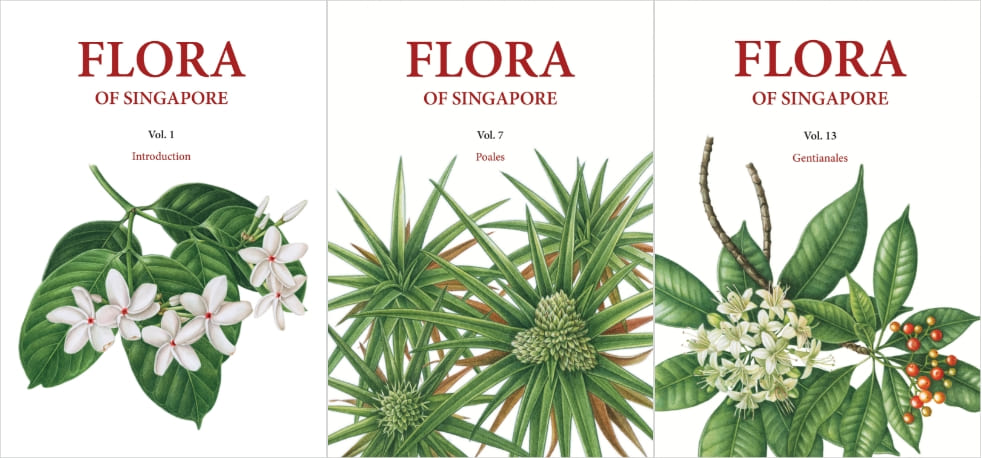 Flora of Singapore, Volume 1 (Introduction), Volume 7 (Poales), Volume 13 (Gentianales)