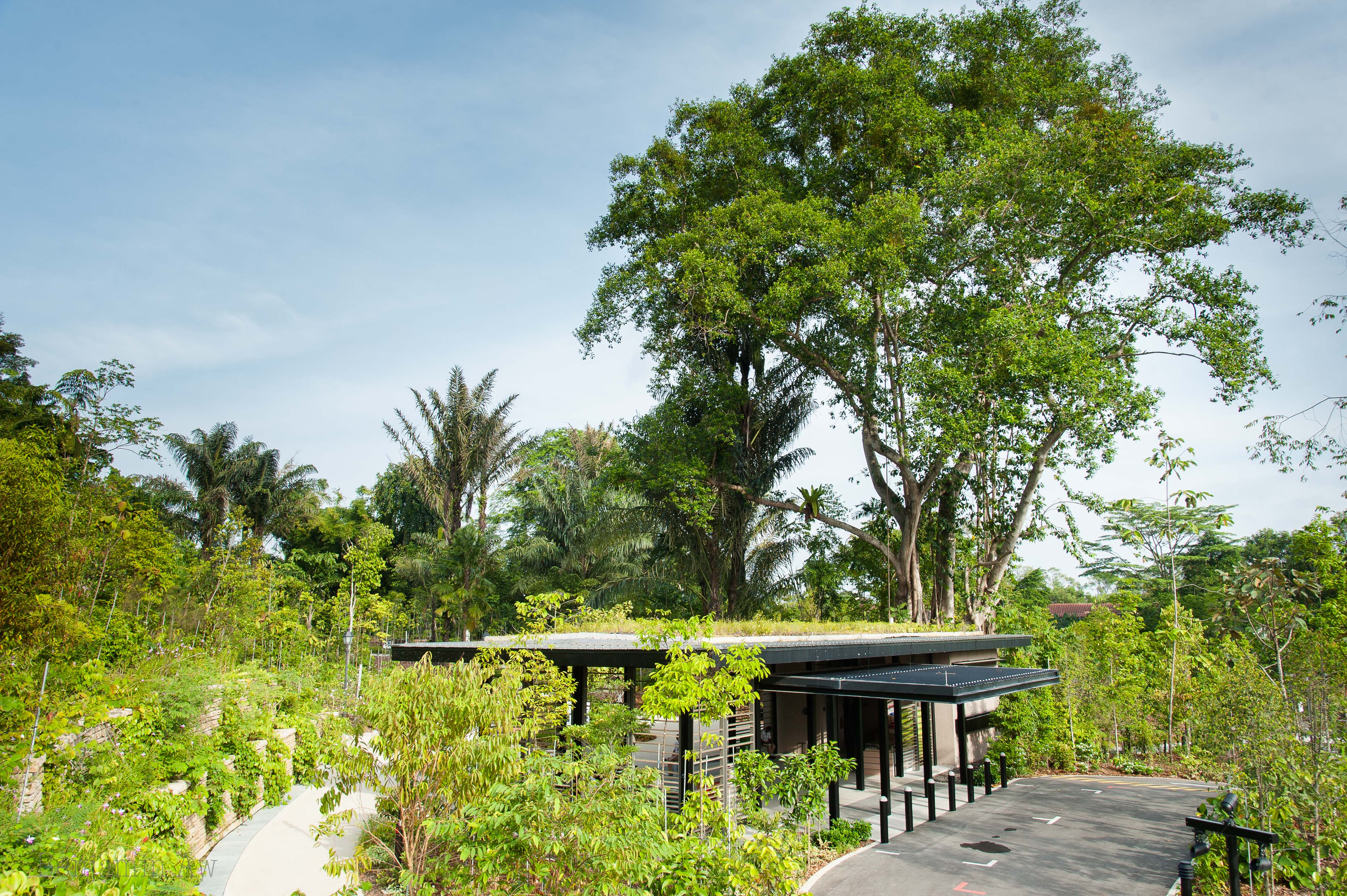 View of the visitor entrance at Gallop Extension